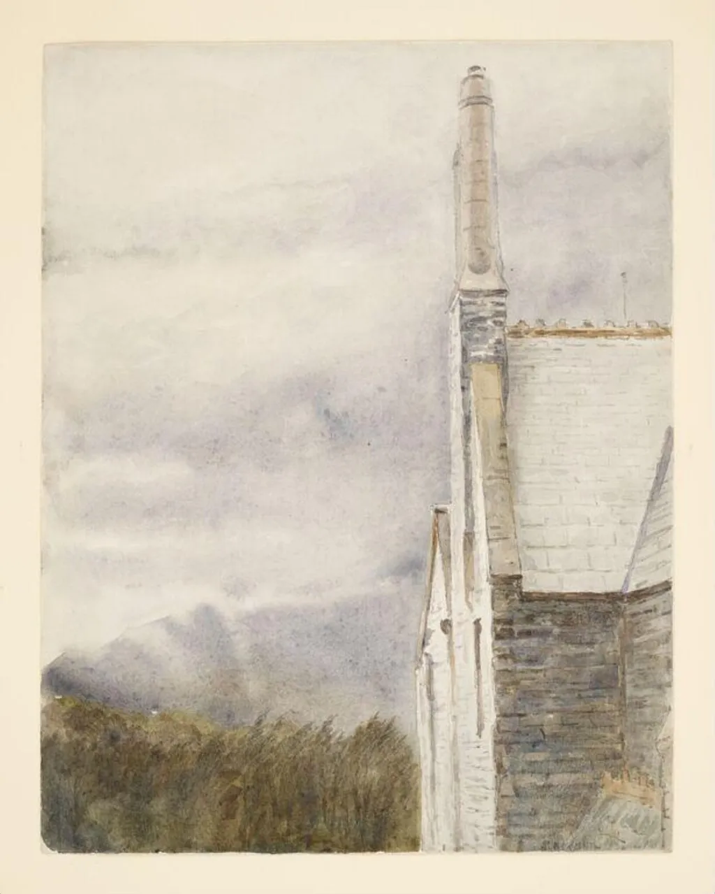 Rain, Lingholm, by Beatrix Potter, watercolor, 1898
