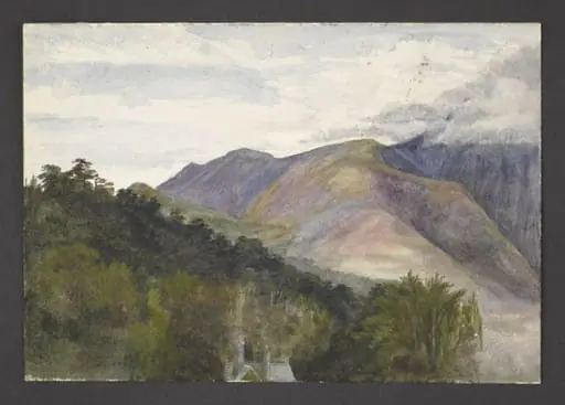 Study of a mountain ridge, by Beatrix Potter