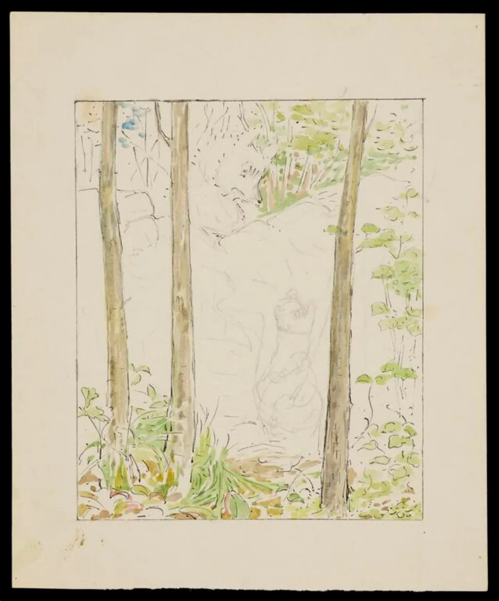 Untitled, by Beatrix Potter, watercolor, 1914