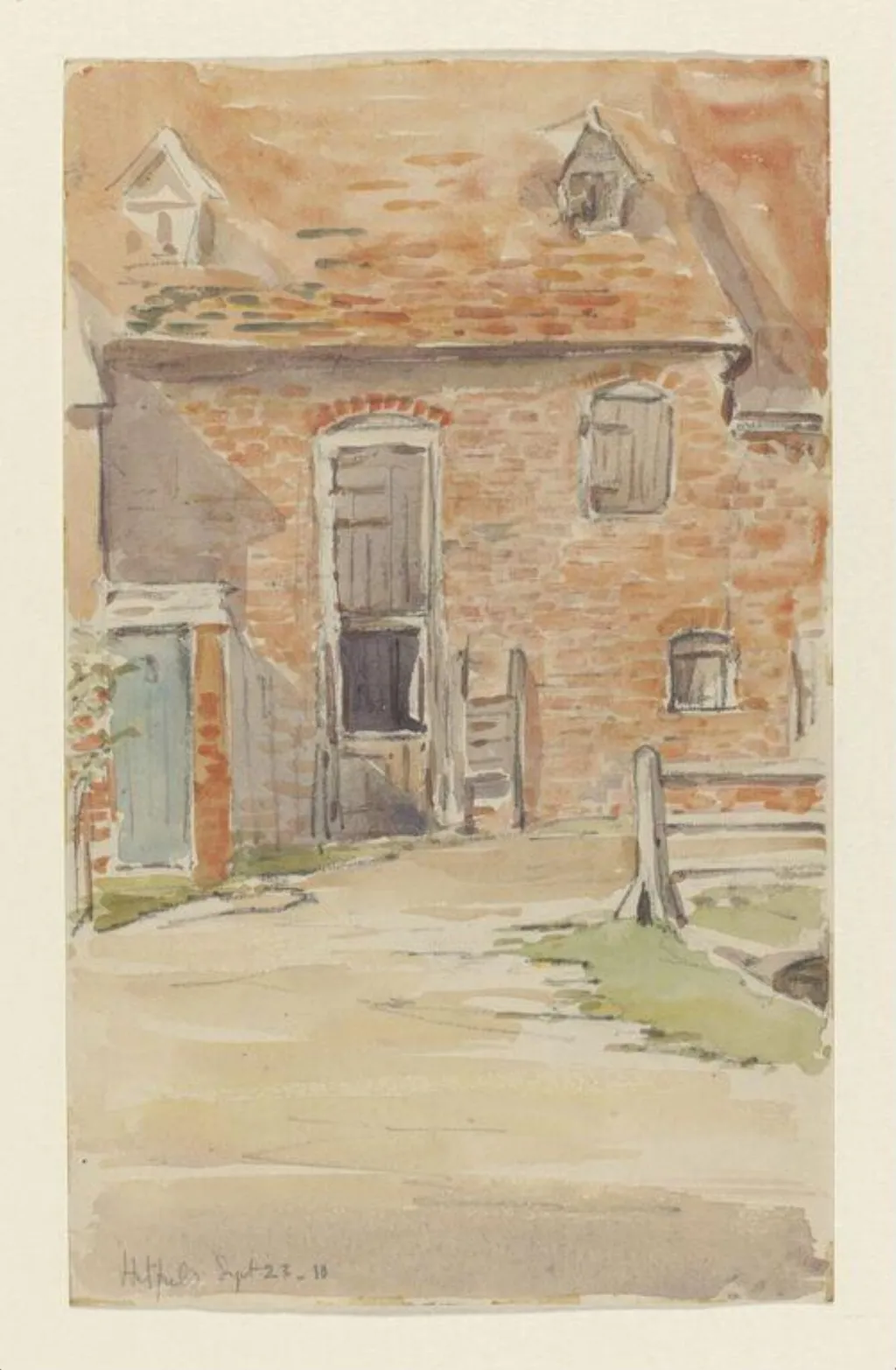 Untitled, by Beatrix Potter, watercolor, 16