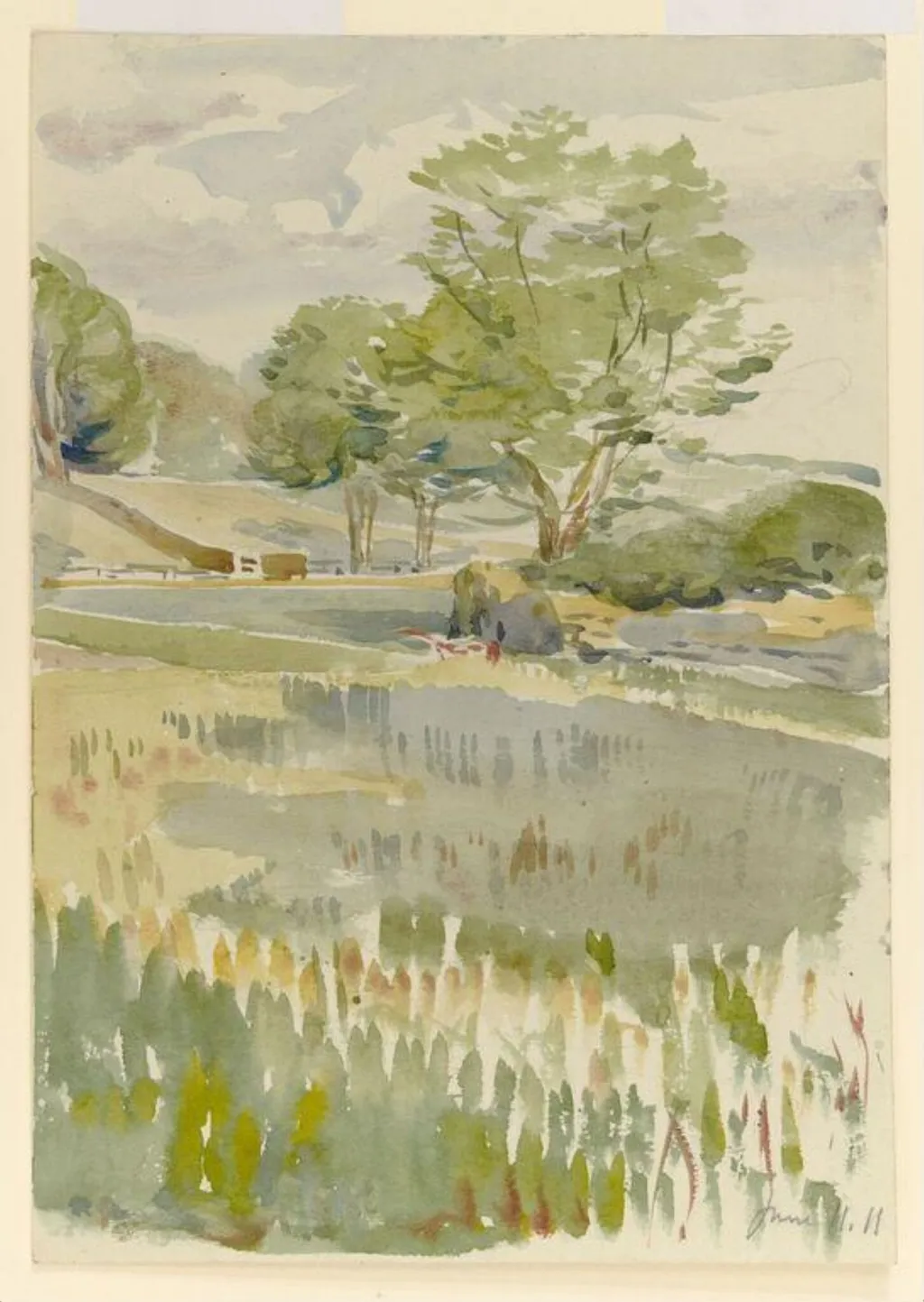 Untitled, by Beatrix Potter, watercolor, 8