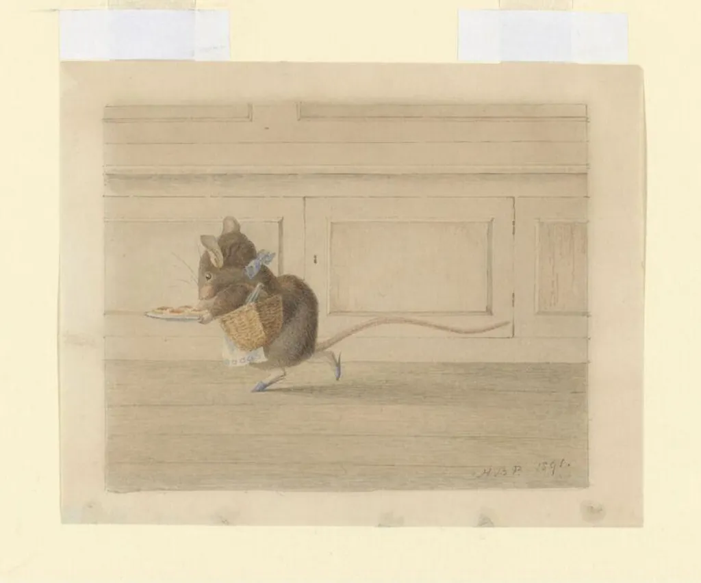 Untitled, by Beatrix Potter, watercolor, 1891
