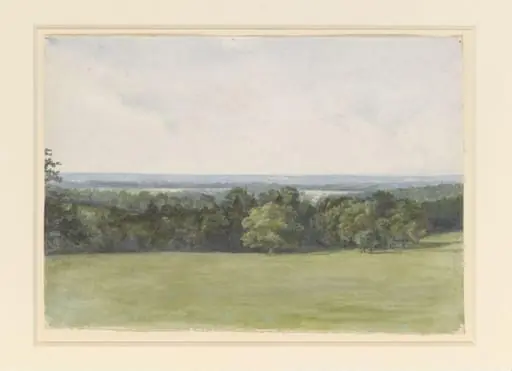 View from the drawing room window at Camfield Place, by Beatrix Potter