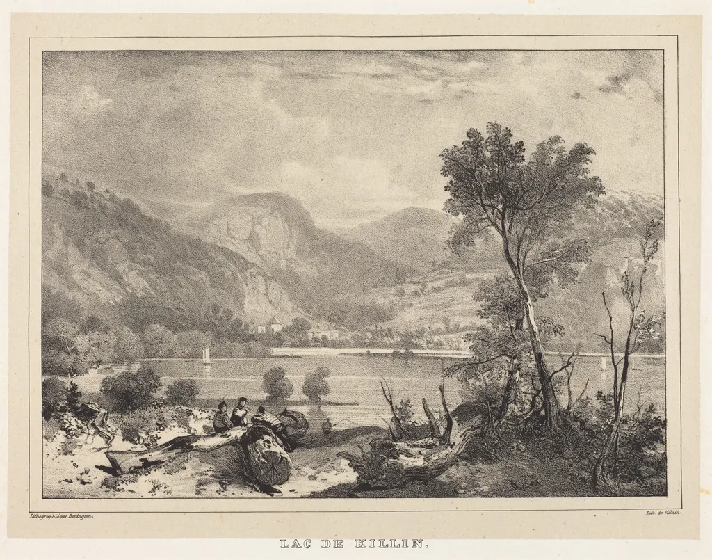 Lac de Killin, by Richard Parkes Bonington, ink, 1826