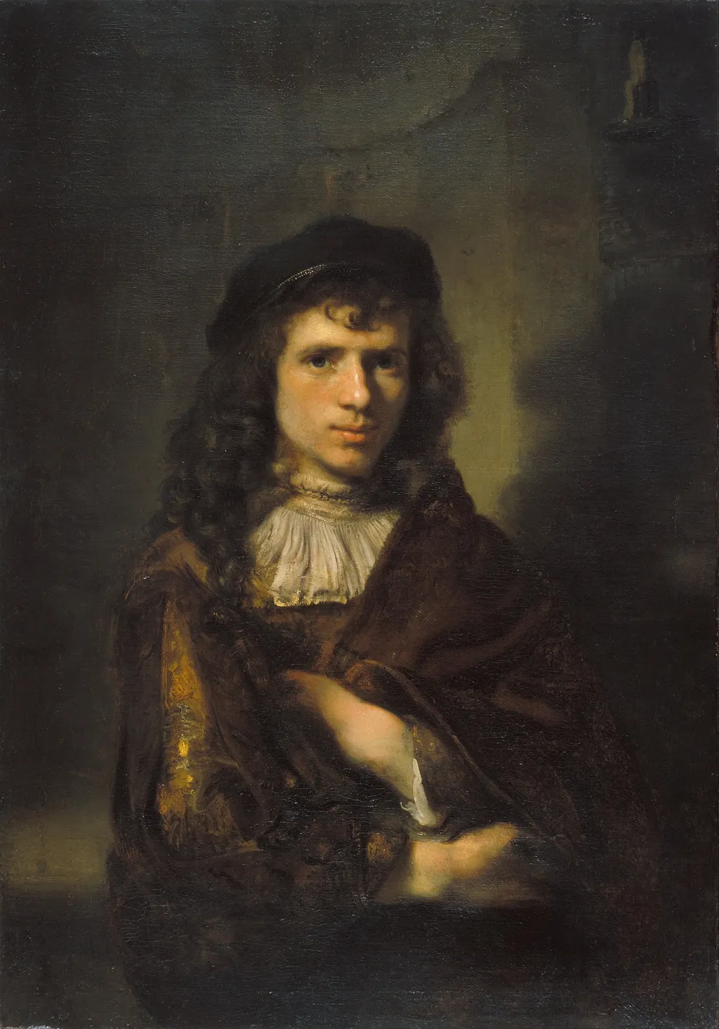 Portrait of a Young Man, by Willem Drost, oil, 1654