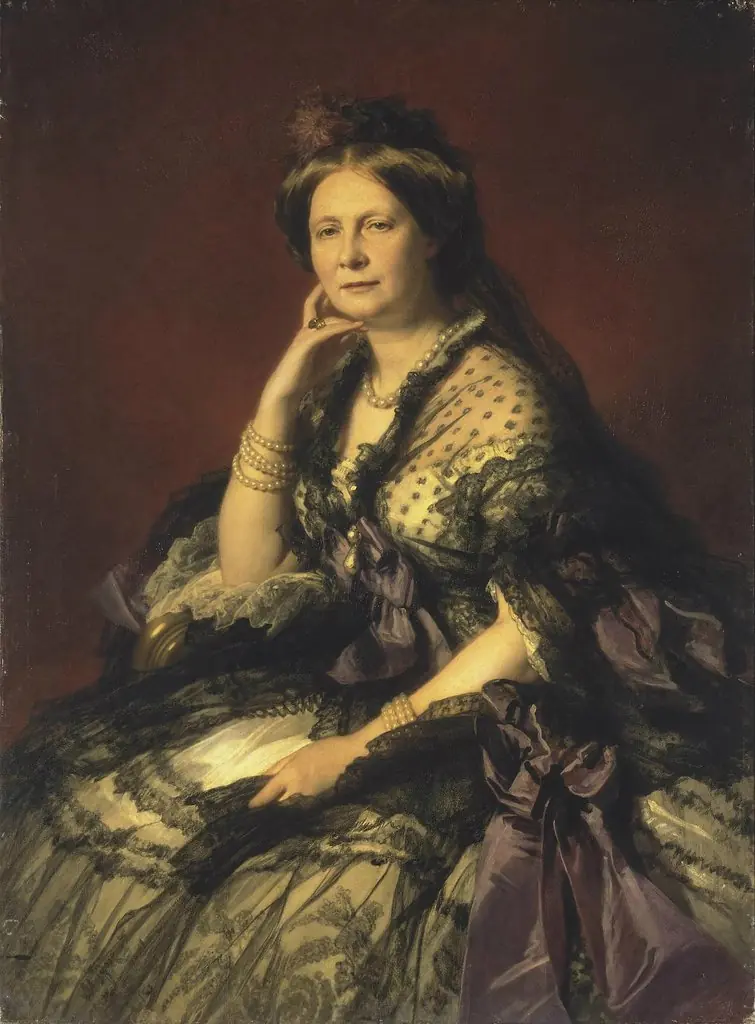 Portrait of Grand Princess Yelena Pavlovna, by Franz Xaver Winterhalter, oil, 1862