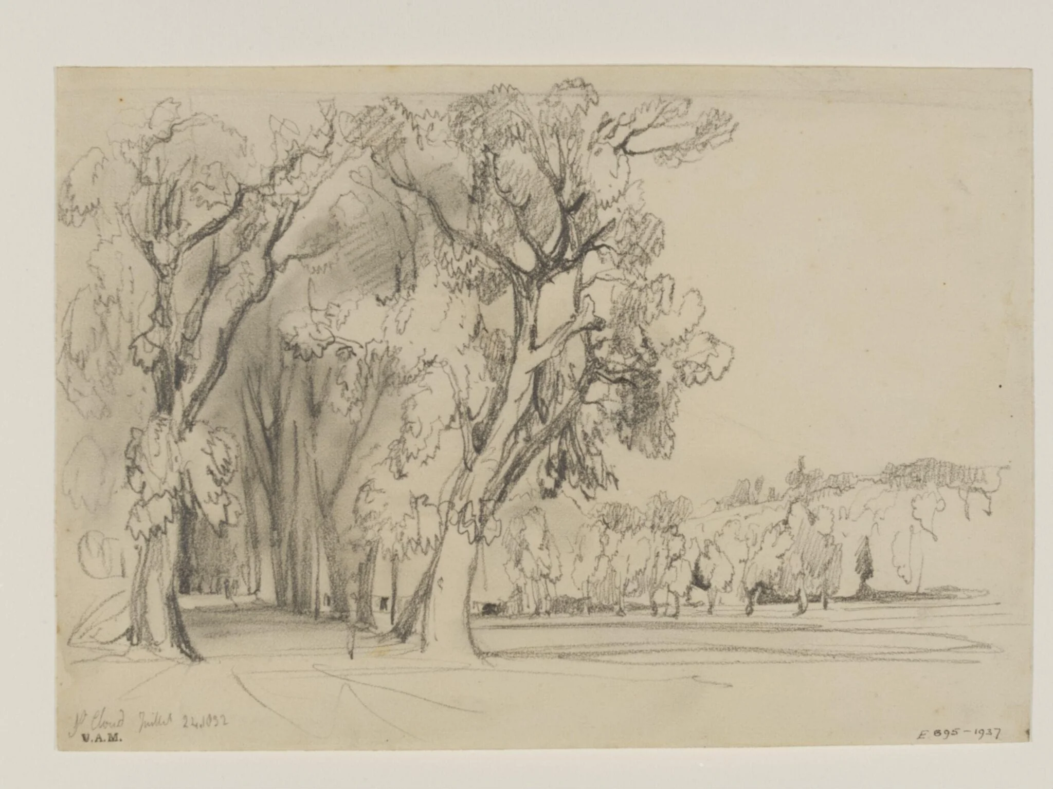 Drawing of St. Cloud, detail
