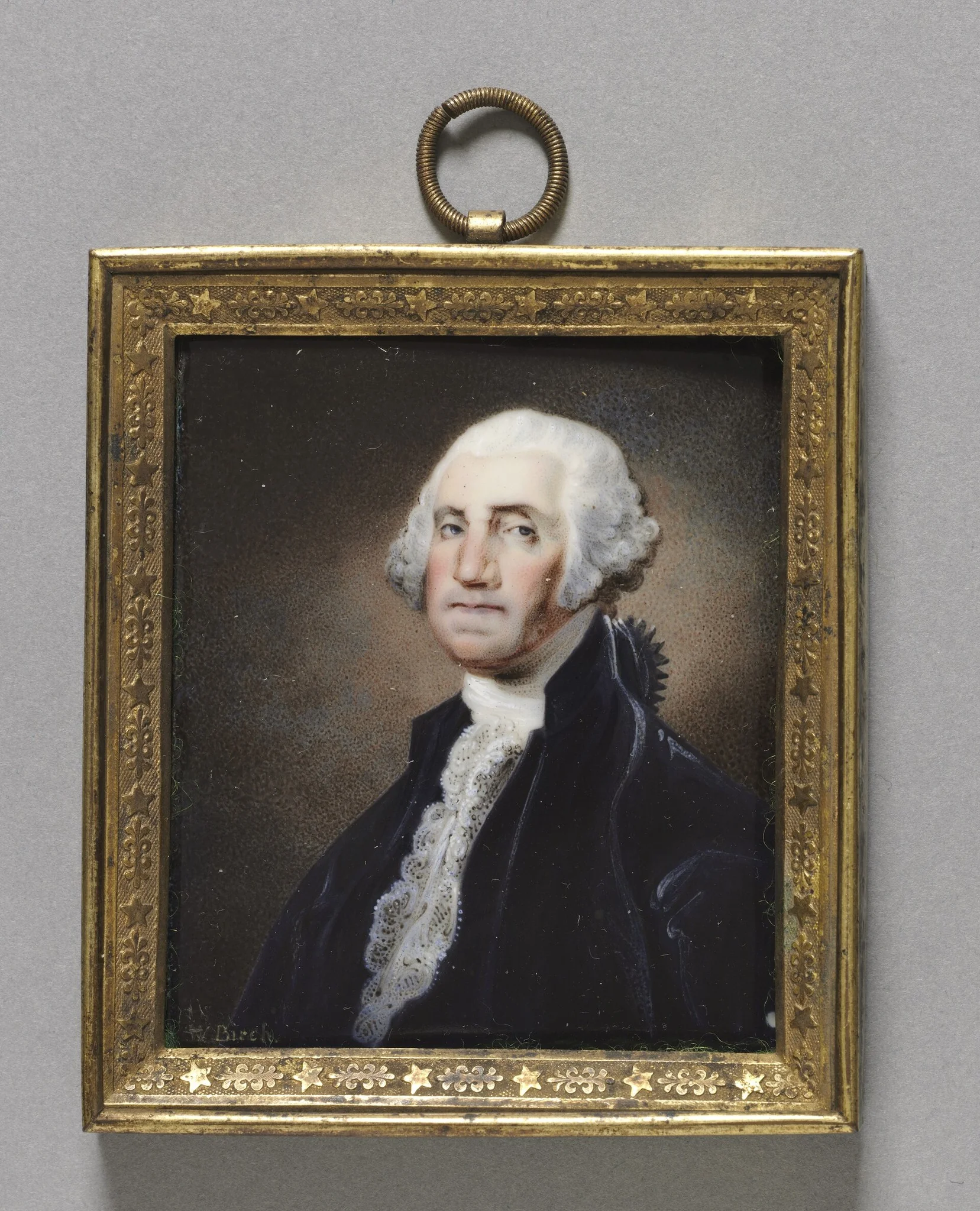 Portrait of George Washington, detail
