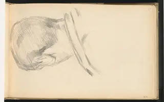 Head of a Boy Seen from Behind, by Paul Cézanne, graphite, 1885