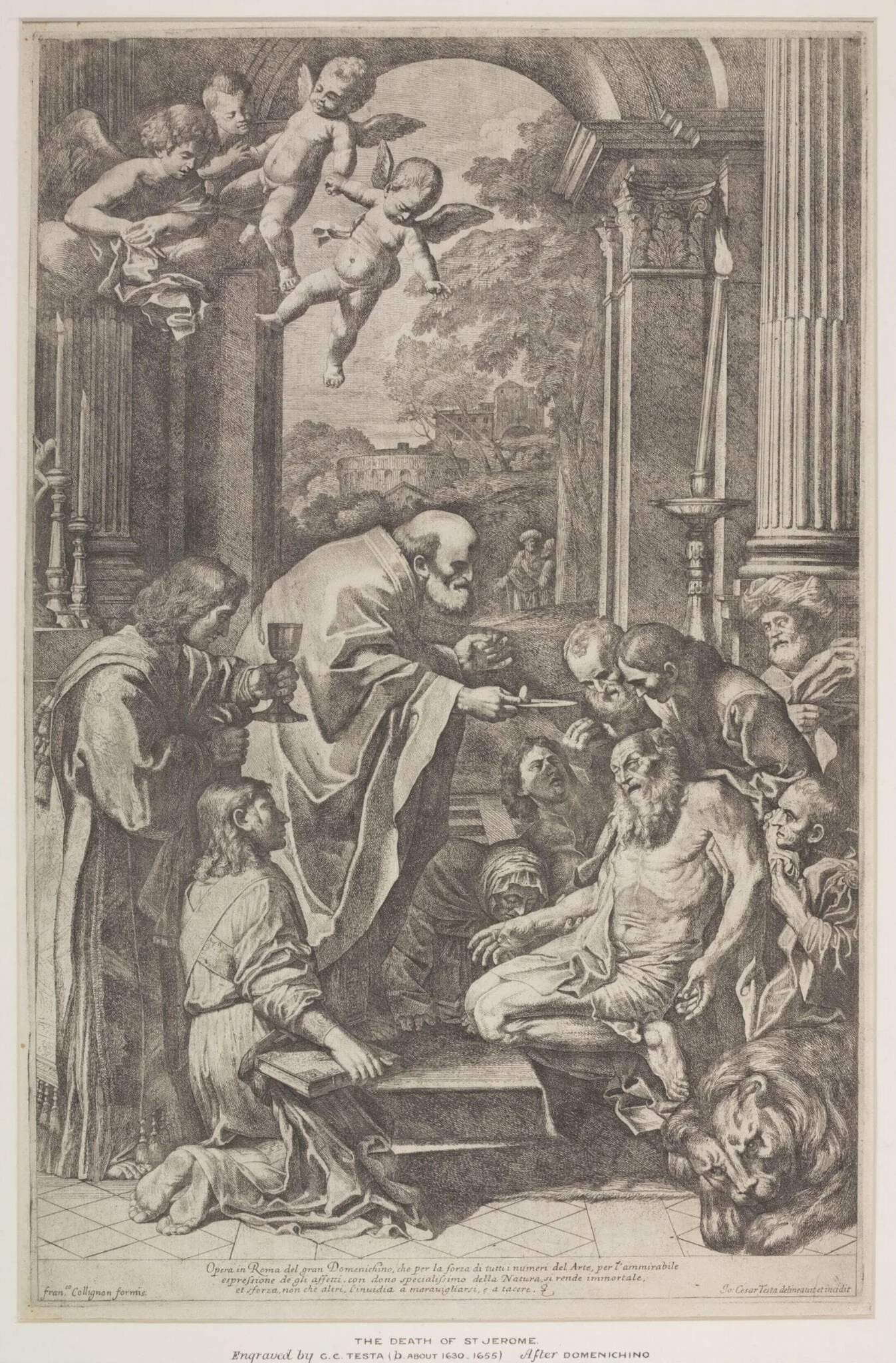 Death of St. Jerome, detail