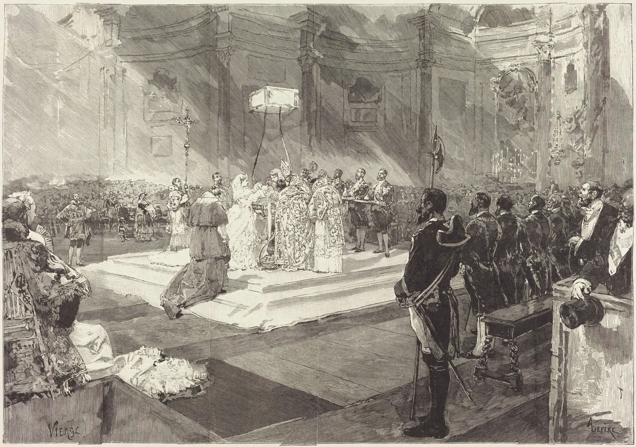 Baptême royal à la Cour d'Espagne, detail