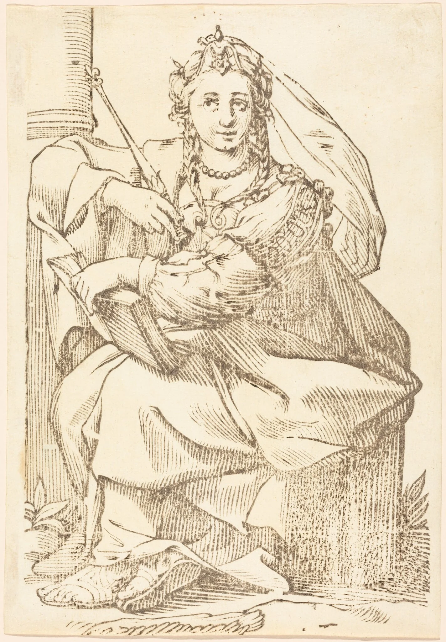Sibylla Phrygia, detail