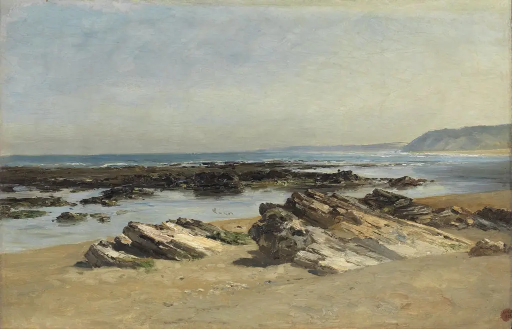 Bajamar (Guéthary), by Carlos de Haes, oil, 1891