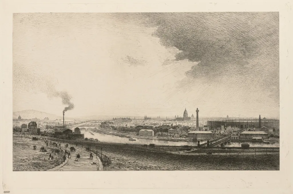 On the Seine, by Maxime Lalanne, 1867