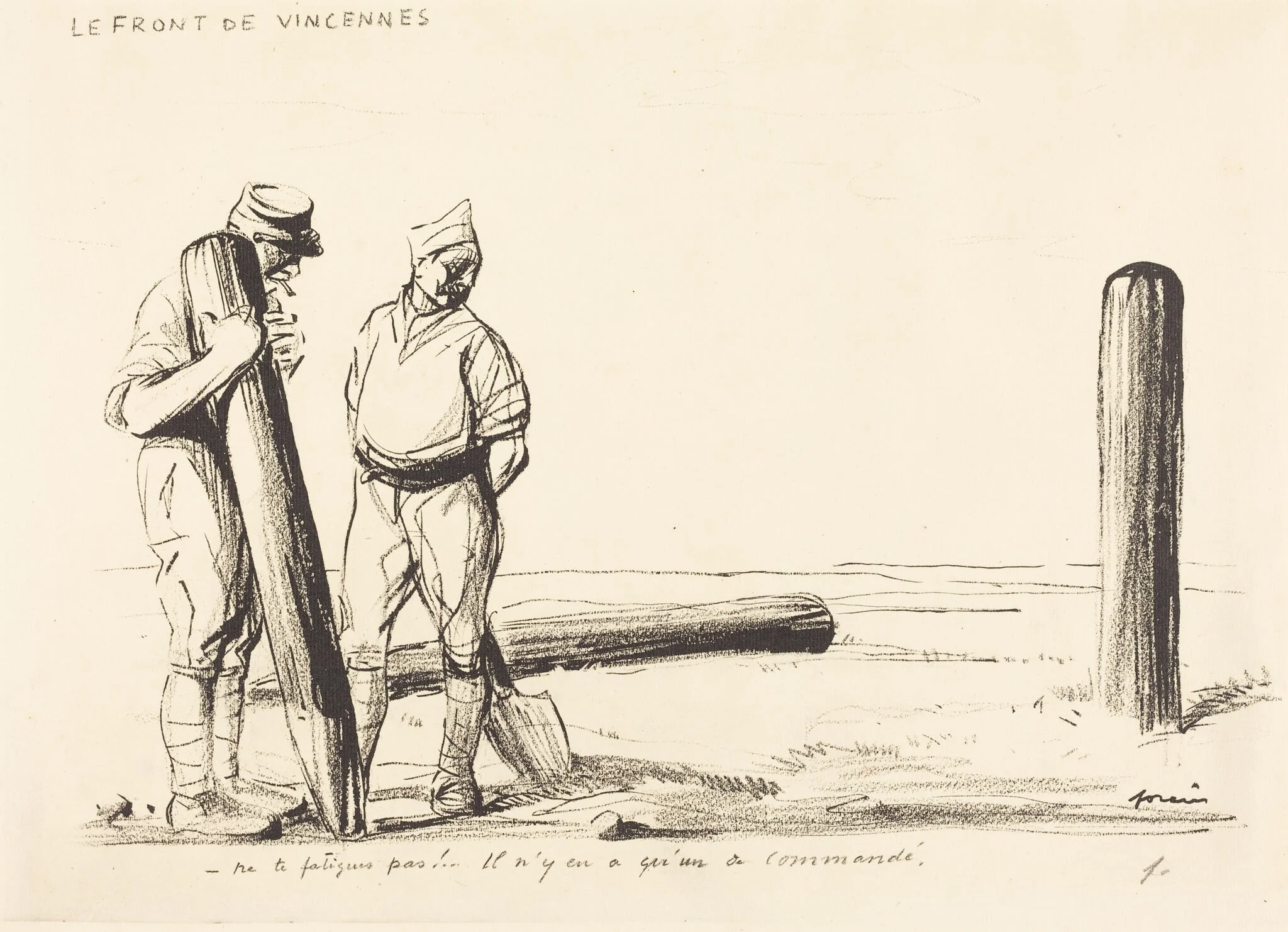 Le Front de Vincennes, detail