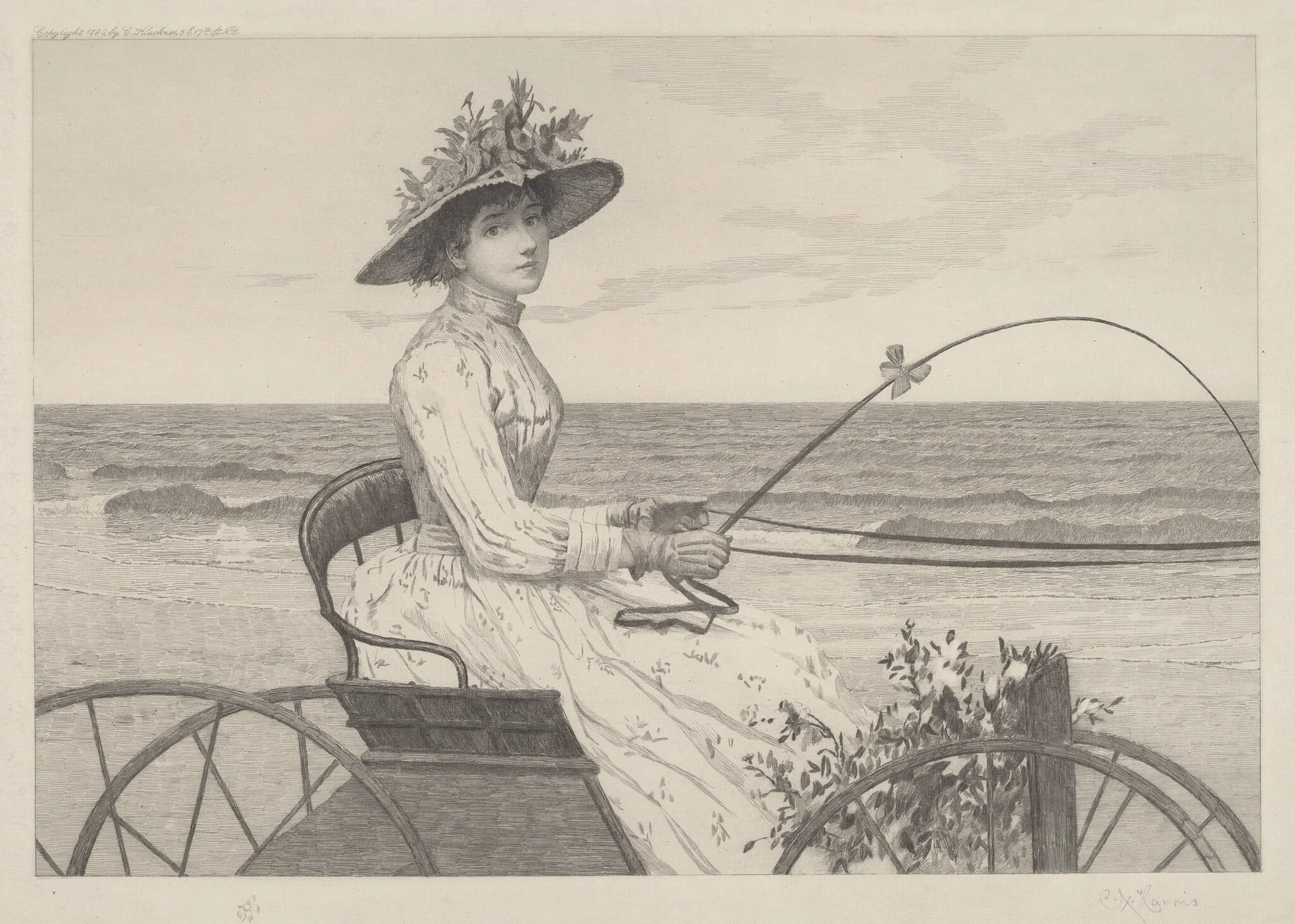 Untitled (Woman in a Carriage), detail