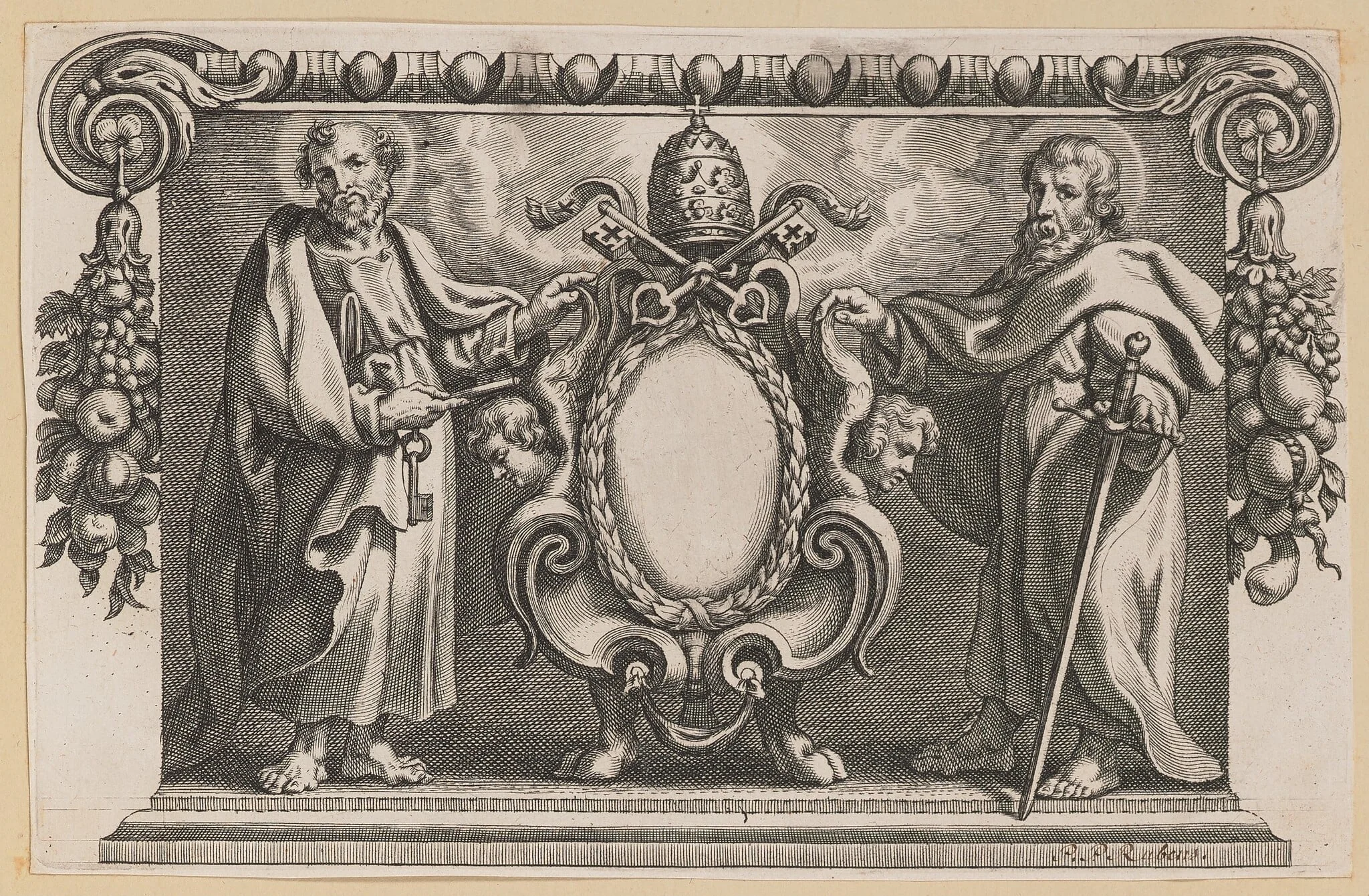 Vignette for a Book Dedicated to Pope Urban VII, detail