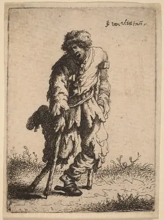 Beggar with a Wooden Leg