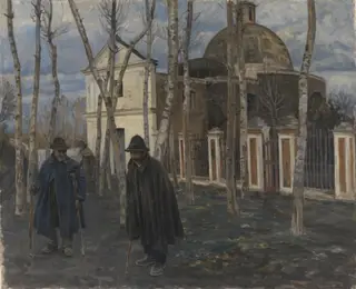 Beggars outside S. Giuliano, near Pompeii. 1904-05