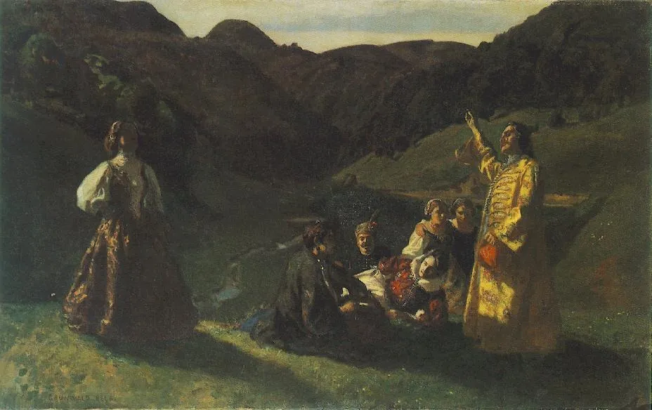 Amidst the Peaks, by Béla Iványi-Grünwald, oil, 1901