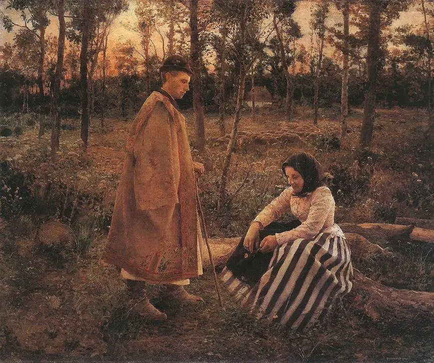 Shepherd and Peasant Woman, by Béla Iványi-Grünwald
