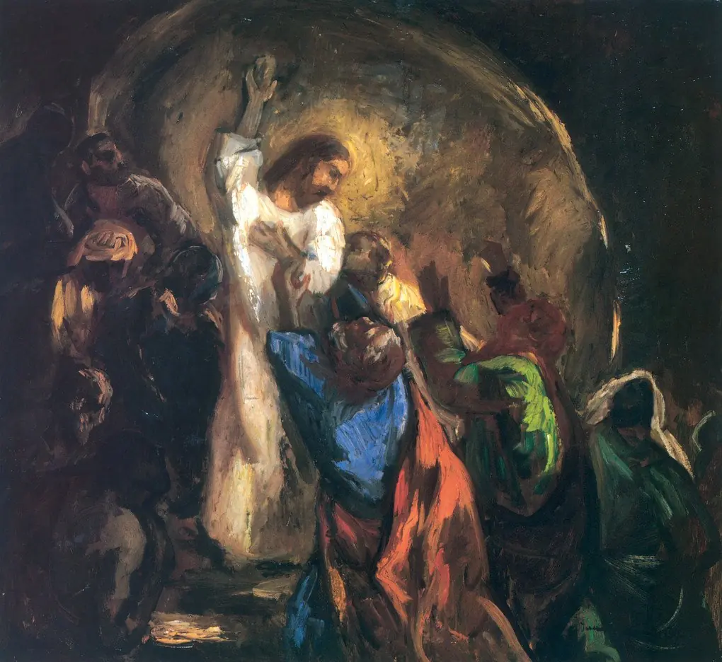 Thomas Touches Christ's Side, by Béla Iványi-Grünwald
