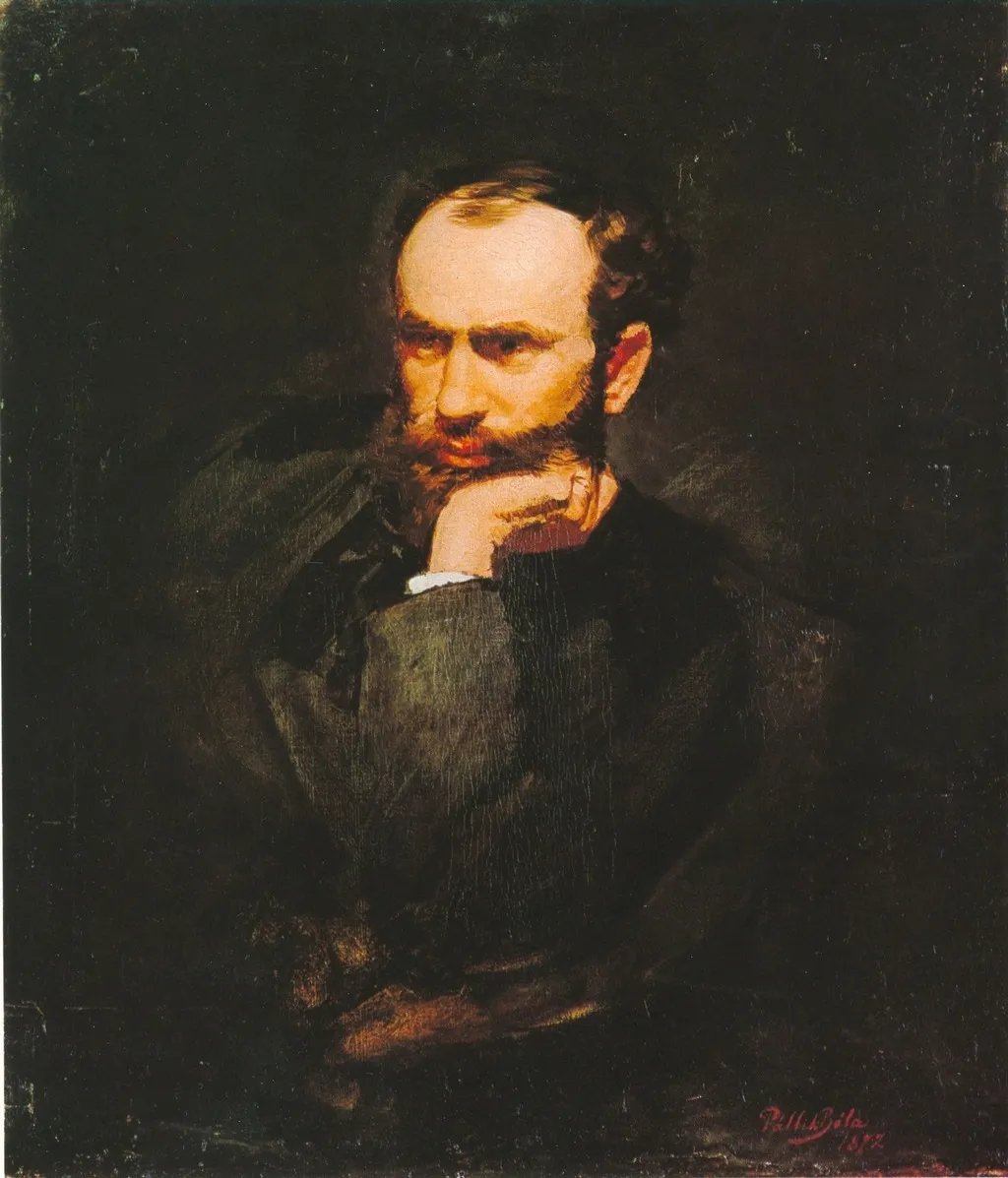 Portrait of Mészöly Géza, by Béla Pállik, oil, 1886