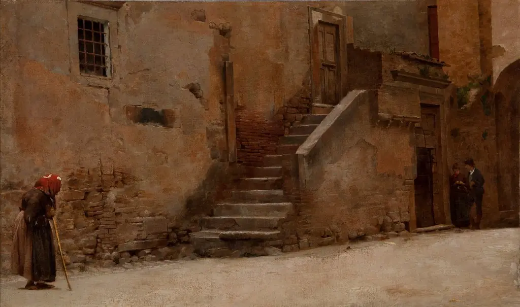 Street in Italy, by Belmiro de Almeida