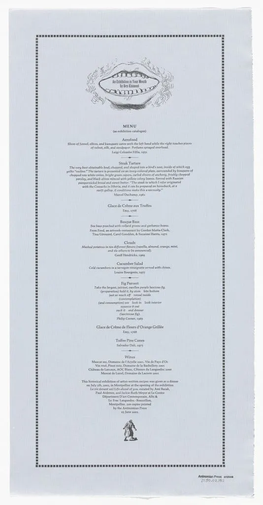 Untitled, by Ben Kinmont, 2002