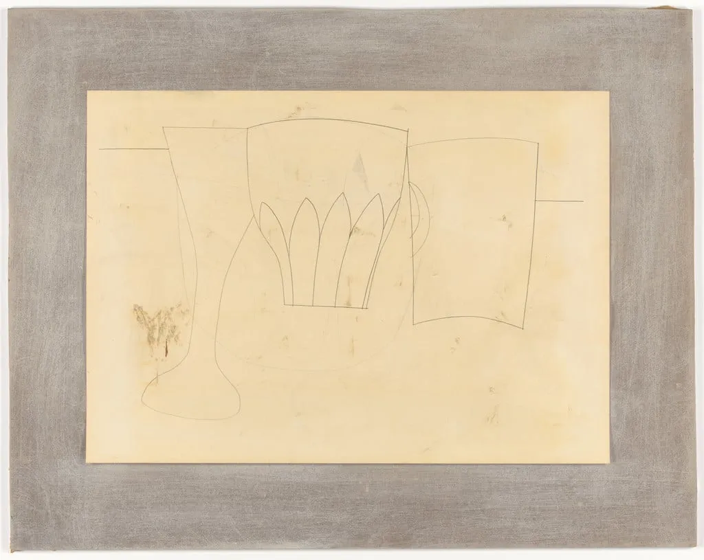 Untitled, by Ben Nicholson, oil, 1962