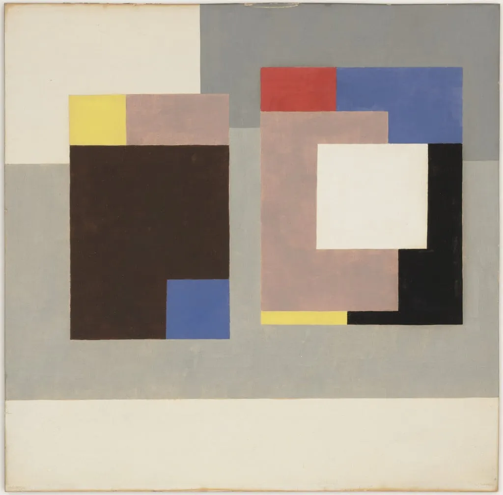 Untitled, by Ben Nicholson, gouache, 1942