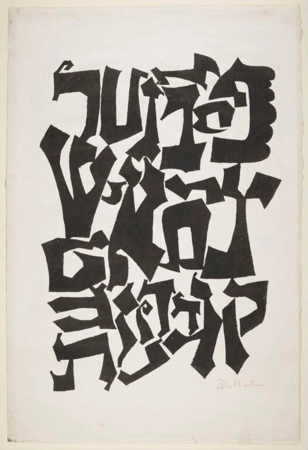 Alphabet, by Ben Shahn, 1954