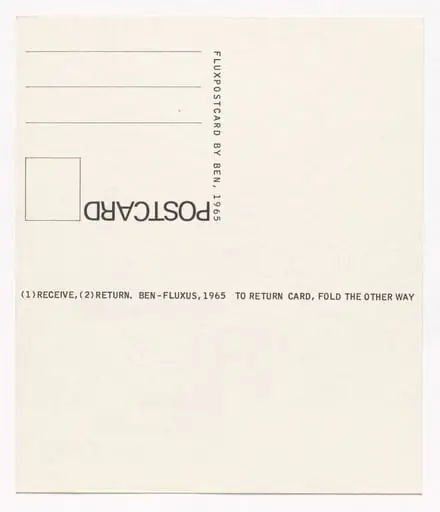 Untitled, by Ben Vautier