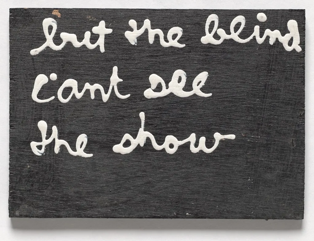 Untitled, by Ben Vautier, wood, 1985