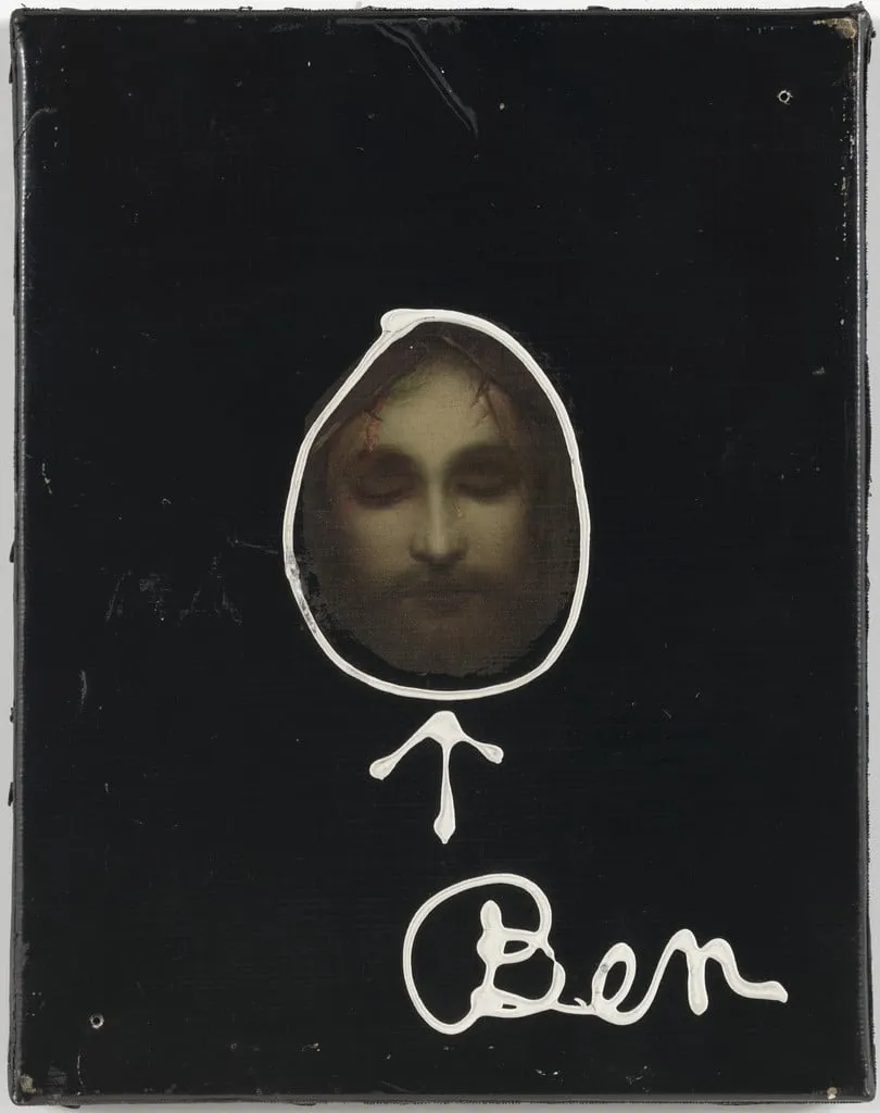 Untitled, by Ben Vautier, oil, 1971
