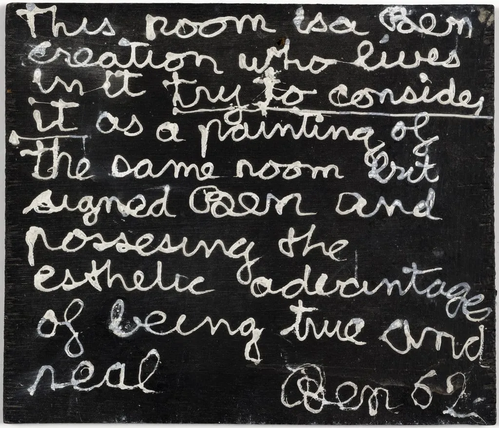 Untitled, by Ben Vautier, wood, 1962