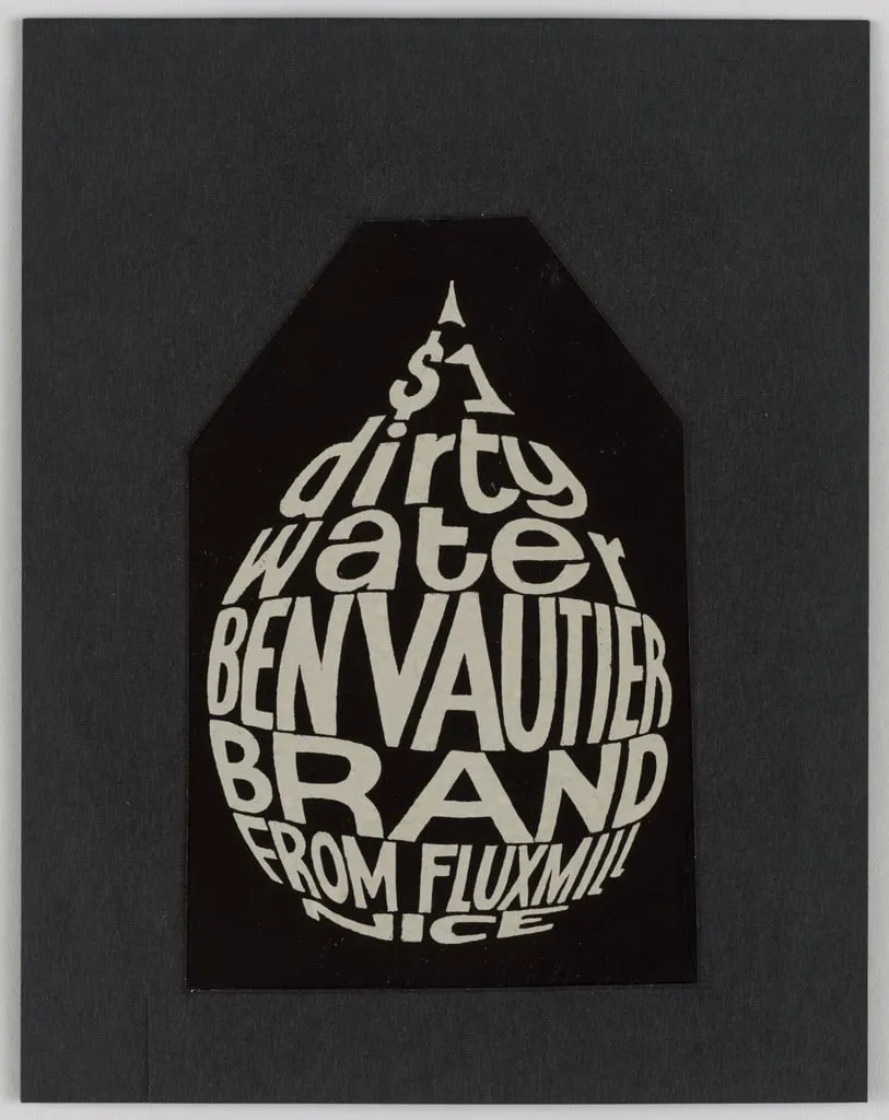 Untitled, by Ben Vautier George Maciunas, ink, 1965