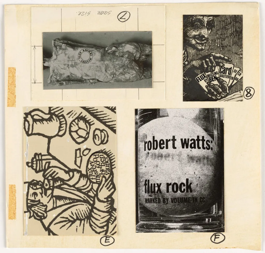 Untitled, by Ben Vautier, Robert Watts George Maciunas, ink, 1966