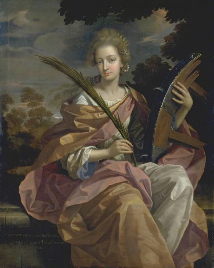 Elizabeth Panton, Later Lady Arundell of Wardour, as Saint Catherine, by Benedetto Gennari II