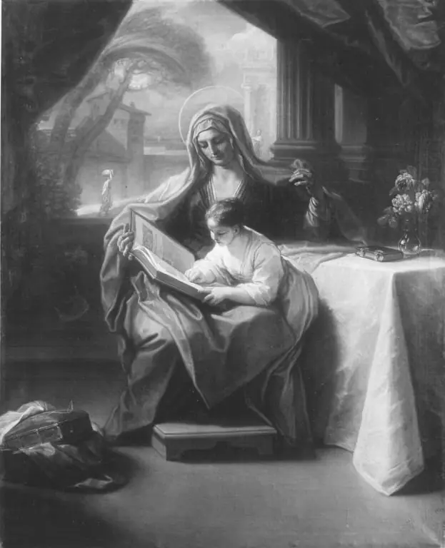 Die Erziehung der Maria, by Benedetto Luti