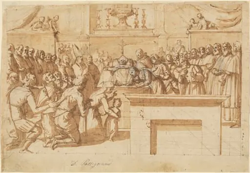 The Veneration of St. Atto’s Miraculously Preserved Body, by Benedetto Veli