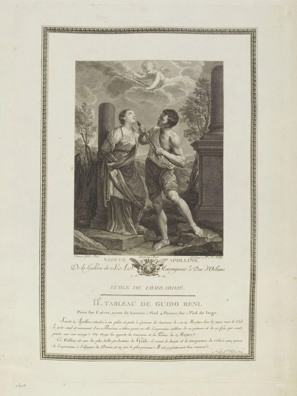 The Martyrdom of St. Apollonia, by Bénédict Alphonse Nicolet, 1850