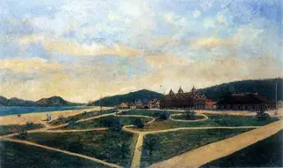 Garden by the Seashore (Landscape), by Benedito Calixto, 1898