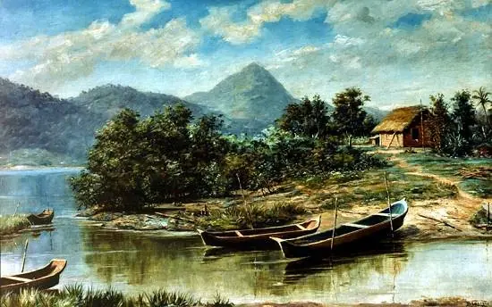 São Vicente Bay, by Benedito Calixto