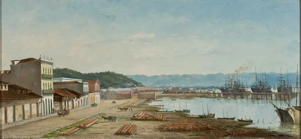 The Ramp of Porto do Bispo in Santos, by Benedito Calixto