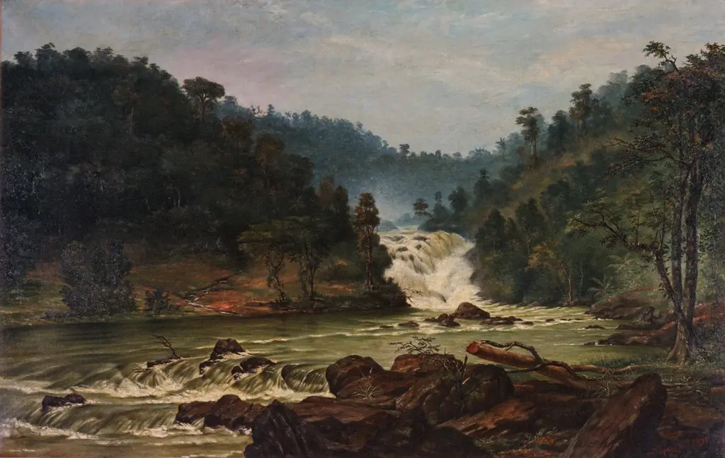 Waterfall on Sorocaba River, by Benedito Calixto
