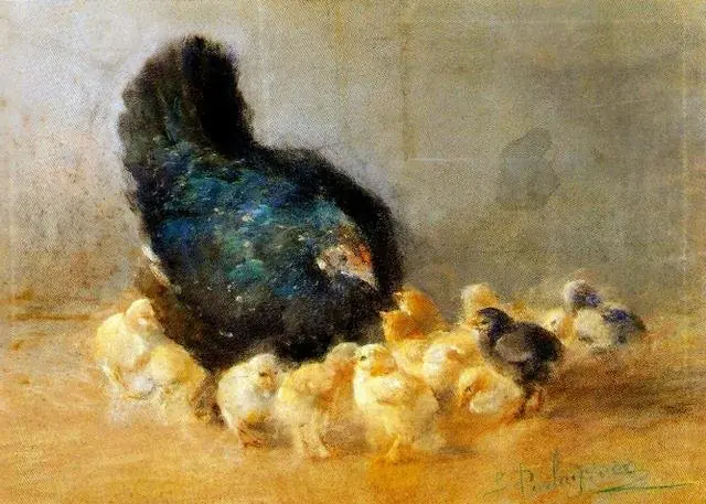 Chicken with Chicks, by Beniamino Parlagreco