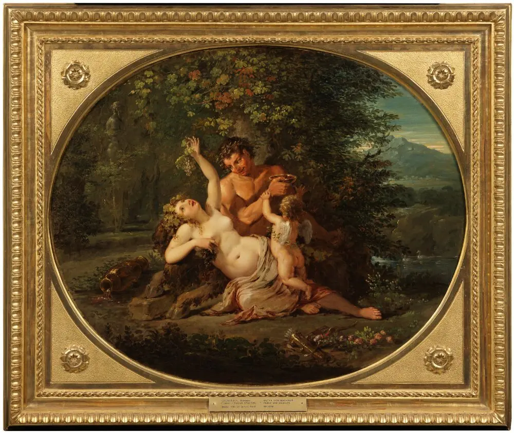 Satyr and Bacchante, by Bénigne Gagneraux