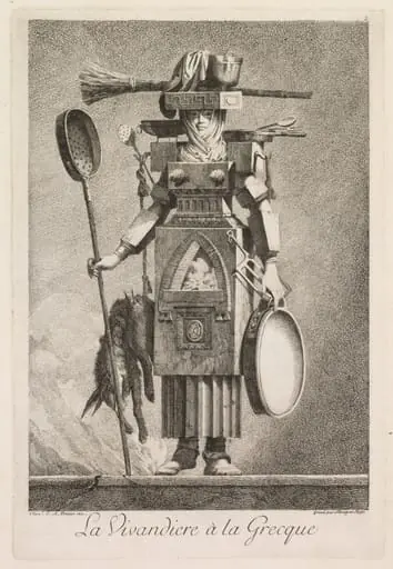Camp Follower in the Greek Style, Plate 2, by Benigno Bossi