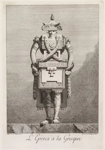 Groom in the Greek Style, Plate 7, by Benigno Bossi